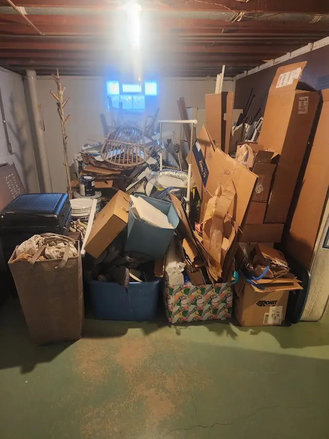 Roll-off dumpster container at job site for Yard Waste Dumpster Rental in Hawaiian Paradise Park